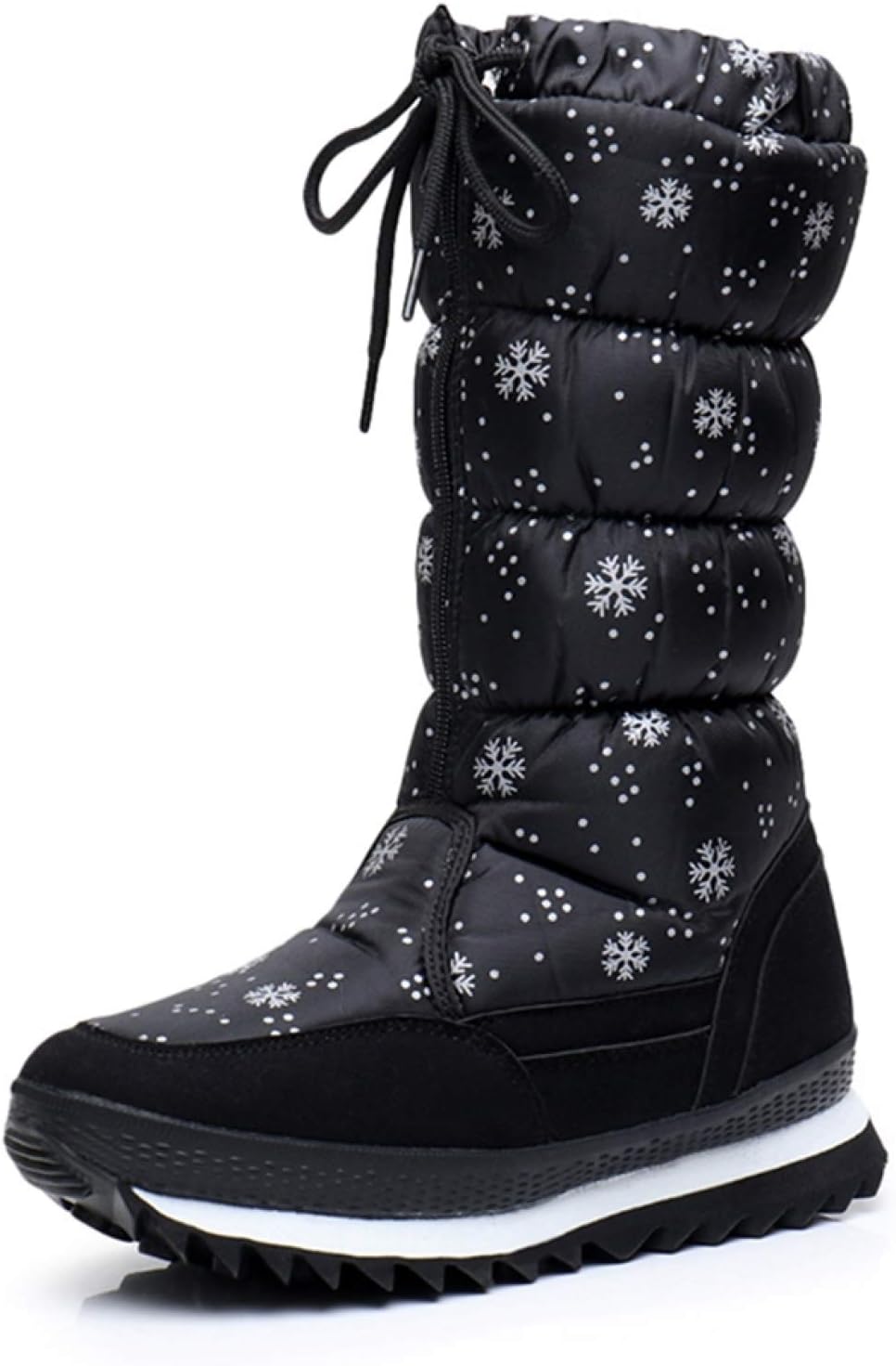 [QIAGE] スノーブーツ レディース 女子 ブーツ ジュニア 可愛い 雪靴 ボア 保温 防水 スキー 雪遊び 冬用靴 滑り止め