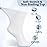+MD Diabetic Socks Men Women-6 Pairs Crew Non-Binding Extra Wide, Circulator Socks for Edema 13-15 White