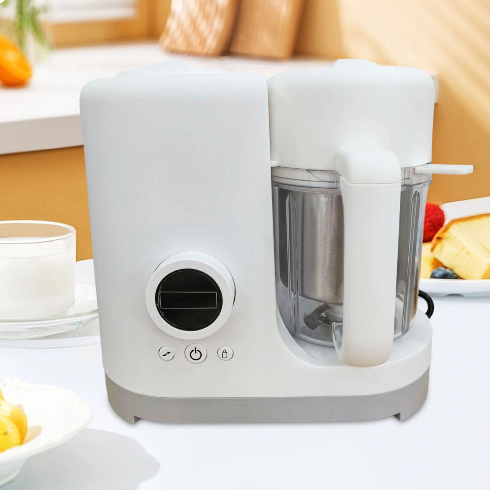 Babybrei Zubereiter Babynahrungsküchenmaschine Dampf Und Püriermixer mit Sicherer Zubereitung Und Einfachem Zusammenbau für Haushalt Und Kinderernähr