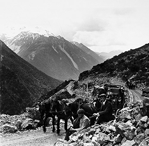 New Zealand Coaches 1900 Npassenger Coaches Crossing ArthurS Pass Malvern County South Island New Zealand C1900 Poster Print by (24 x 36)