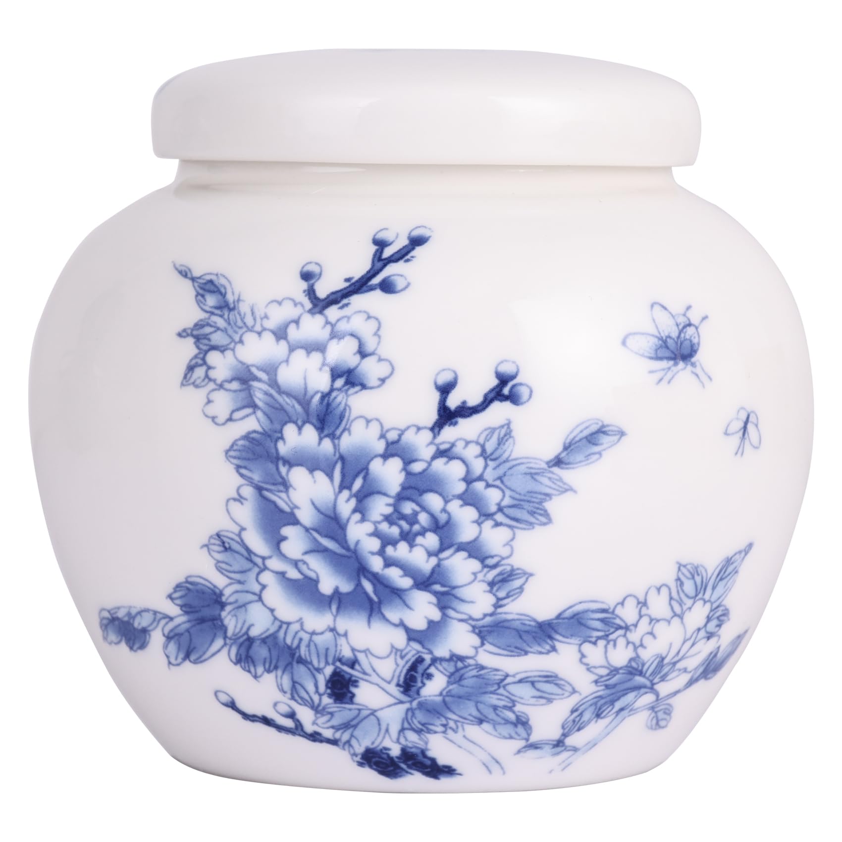 Pot à gingembre en porcelaine avec couvercle pour thé et salon