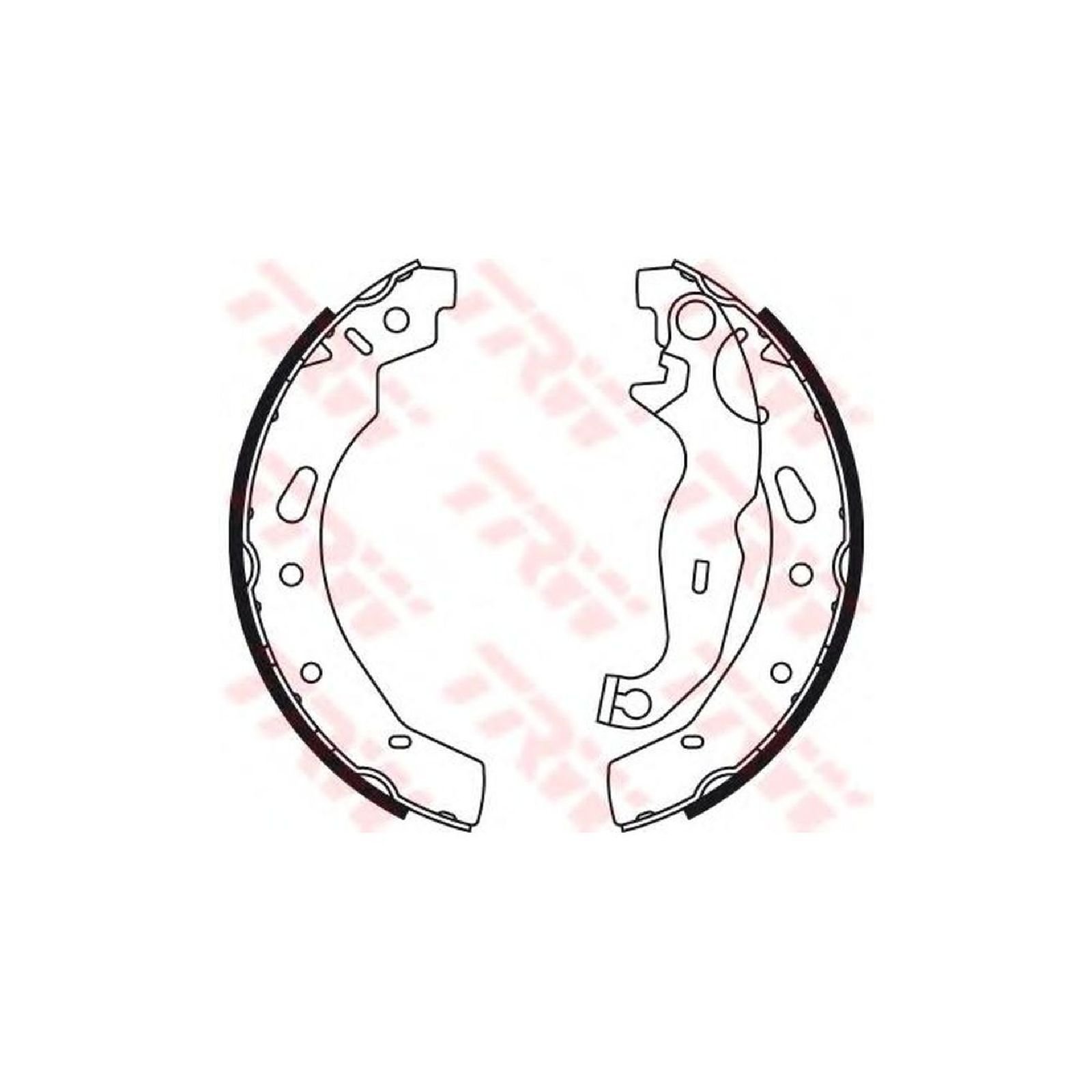 BRAKE SHOE KIT SET REAR TRW GS8780 A NEW OE REPLACEMENT - View #4