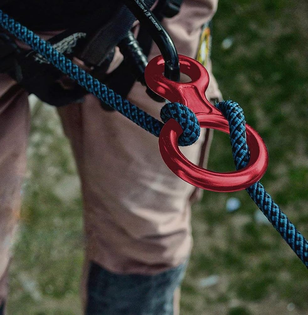 Descendeur En Alliage D'aluminium Figure 8 – 50KN, Pour Corde 8-13mm, Escalade, Rappel, Sauvetage