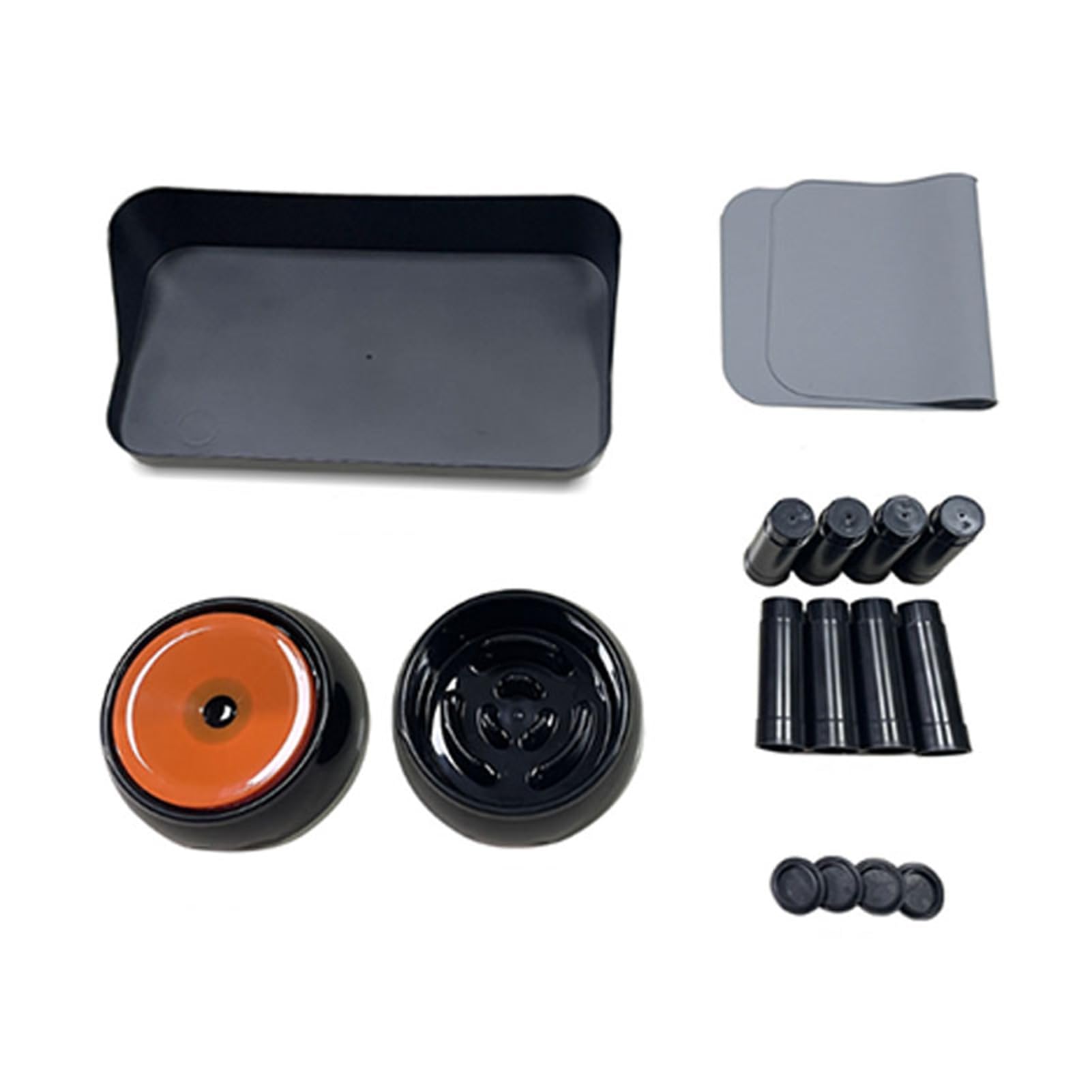 Asixxsix Cuencos Elevados para Perros, 3 Cuencos Dobles Ajustables en con Comedero Lento y Cuenco de Agua a Prueba de Salpicaduras, para Perros Medianos y Grandes (Black)