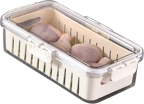 Miniatura 6 de TOPINCN Contenedores de almacenamiento de frutas para refrigerador, organizadores de cocina, contenedor de almacenamiento de verduras de grado