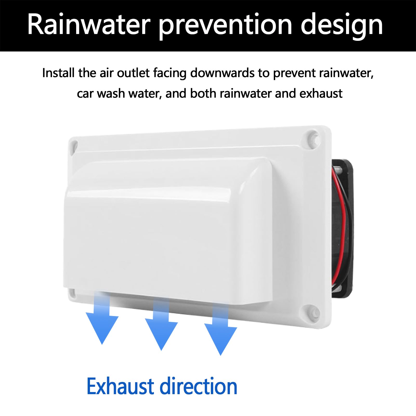 Ventola Di Scarico 12V 25W Griglia di Ventilazione per RV Camper Roulotte