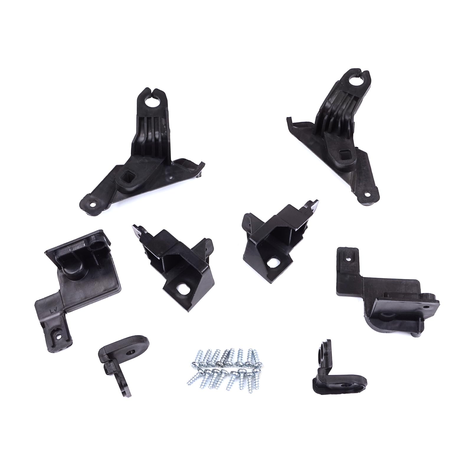 Bross Auto Parts Bhl586 Headlight Holder Mount Repair Bracket Tab Set Right Left Side Compatible With To.yo.ta Corolla Mk12 E21 Sedan 2019-On 81150-02T51 81110-02T51