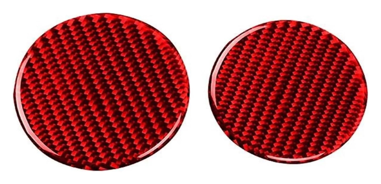 Decoration Interior Trim for Mustang GT 2015-2021 Auto Water Cup Slot Gasket Trim Cover Interior Sticker Decal Decor(Red)