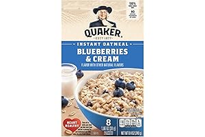 Quaker Instant Oatmeal: Burst of Blueberries and Creamy Delight