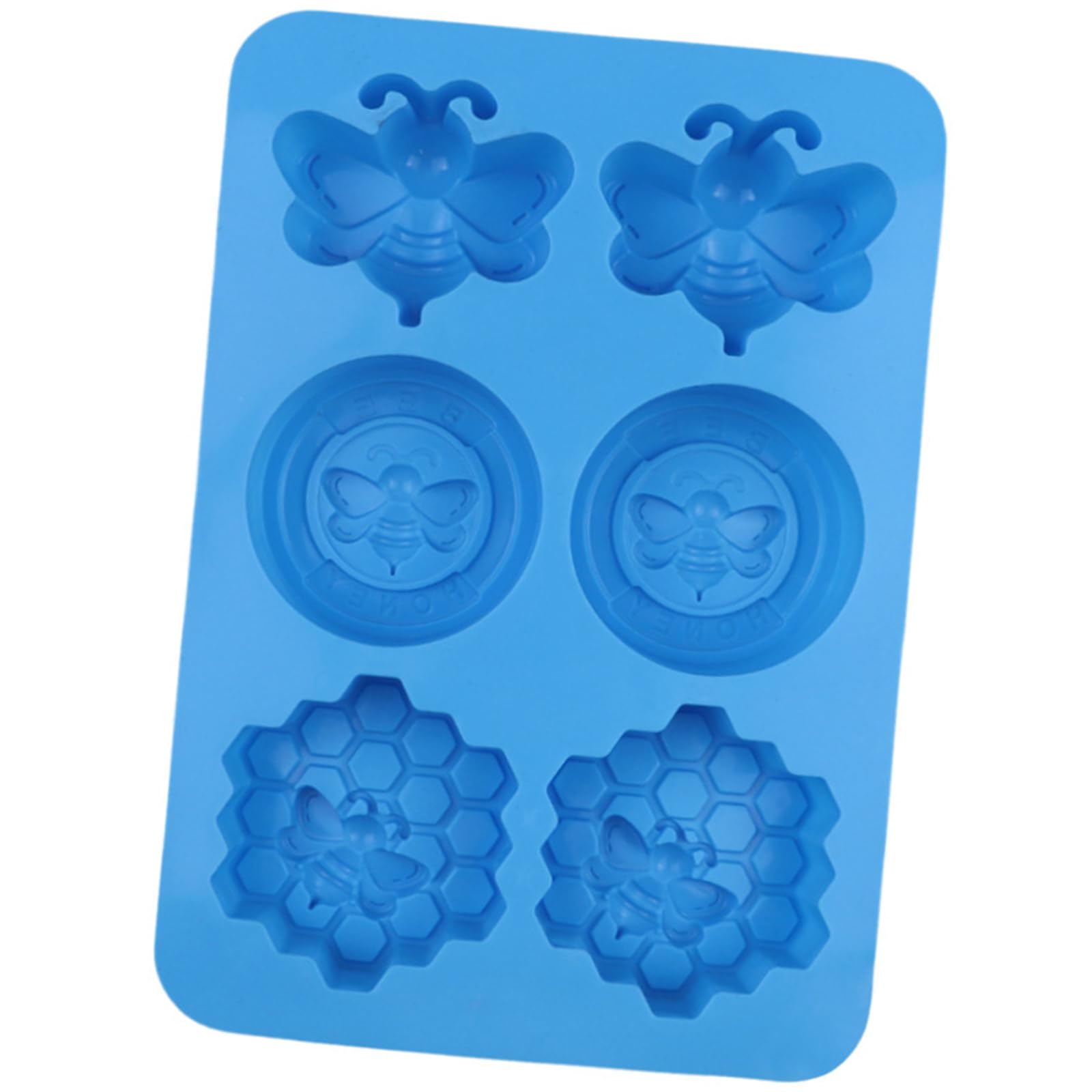Nucelit Honeys Comb Shape Baking Tool 6 Compartment Silicone Dessert Mold Soap Kitchen Essential Multipurpose Silicone Jellies Mold