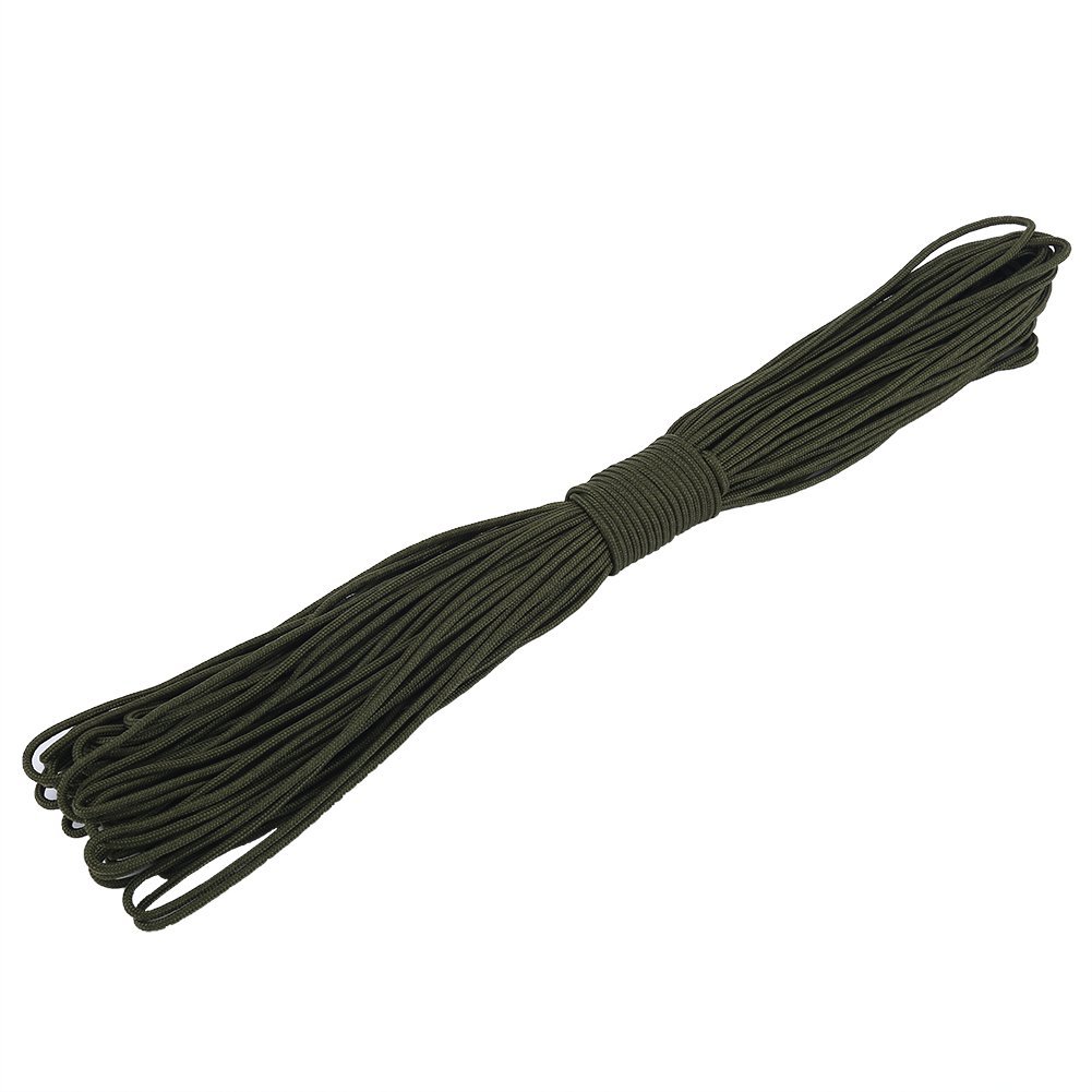 Vgeby Green Outdoor Paracord, 2Mm Dia Multi Function Paracord Army For Camping Climbing Tying Rope(31M) Mountaineering And Camping Camping Tents And Accessories