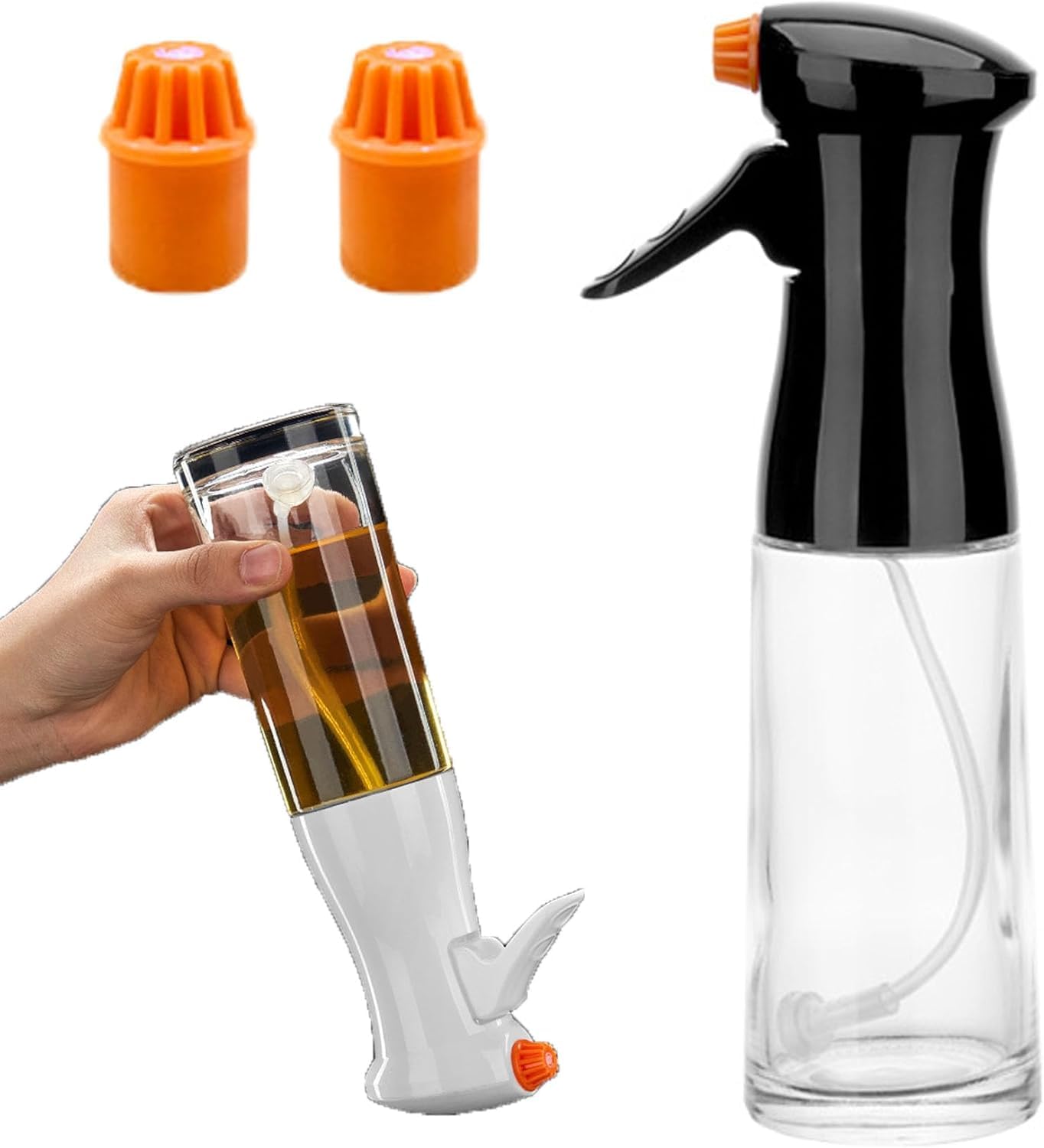 Botella pulverizadora de aceite de vidrio antigoteo para tu cocina