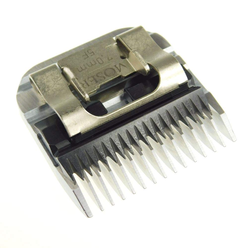 Tête de coupe « Snap on » Moser pour tondeuses (notamment Moser Max 45 et Max 50, Aesculap, Oster et Andis) Modèles voir description (1/10 - 1/20 - 1 - 2 - 2,3 - 2,5 - 3 - 5 - 7 - 9 mm). 50F 40F 30F10F 10W 9F 8.5F 7F 5F 4F.
