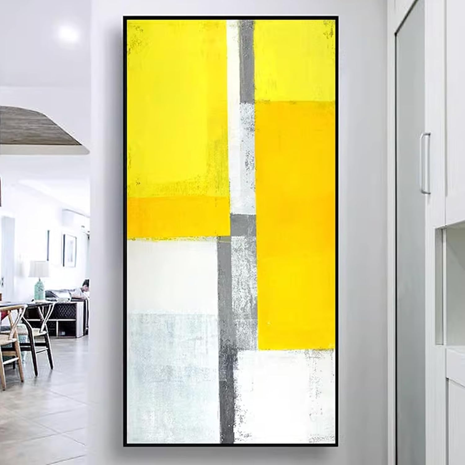 Wall Mounted Breaker Box Decorative Cover, Electric Meter Box Decorative Painting, Indoor Fuse Boxes Cover Cabinet Panel Covers with Frame, for Home, Live Room Wall(Color 11,40x80cm/15.7x31.5in)