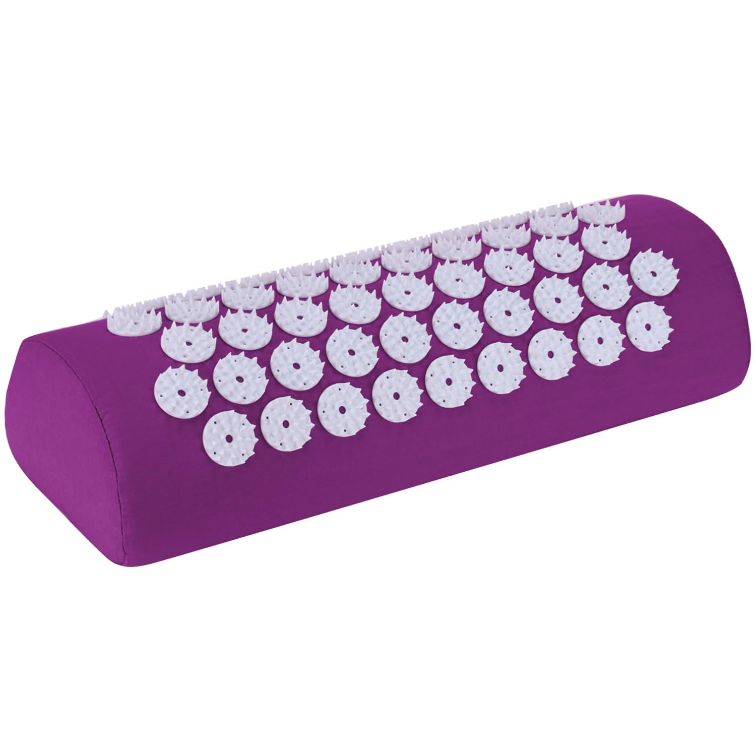 Belmalia Purple Violet Acupressure Pillow For The Shoulders And Neck, Bolster, Massage Cushion, Relaxation Cushion, Tcm Purple
