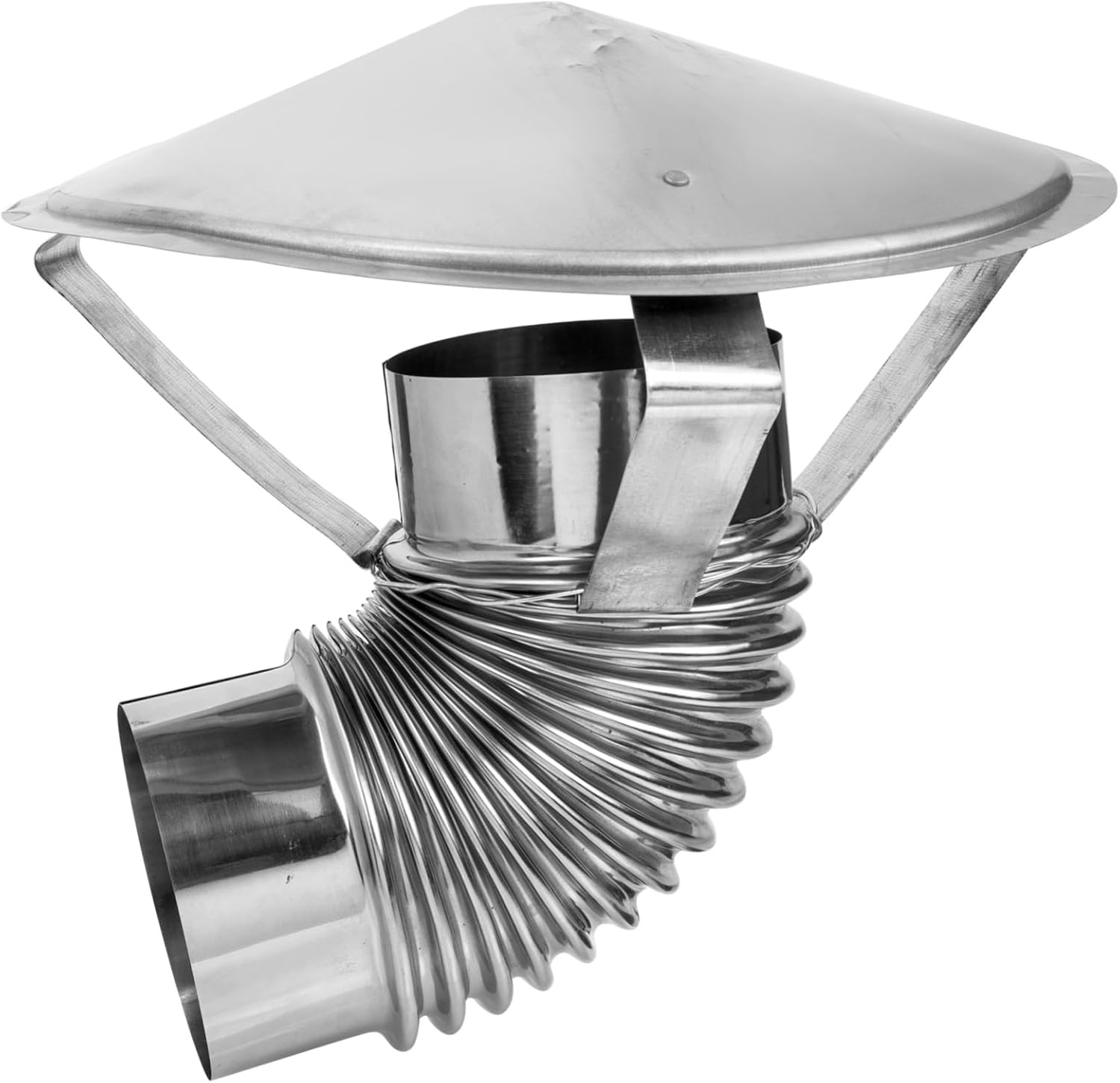 Chimney Rain Cap Exhaust Cover for Fireplace Ventilation Windproof and Snowproof Design for Garden and Home Use