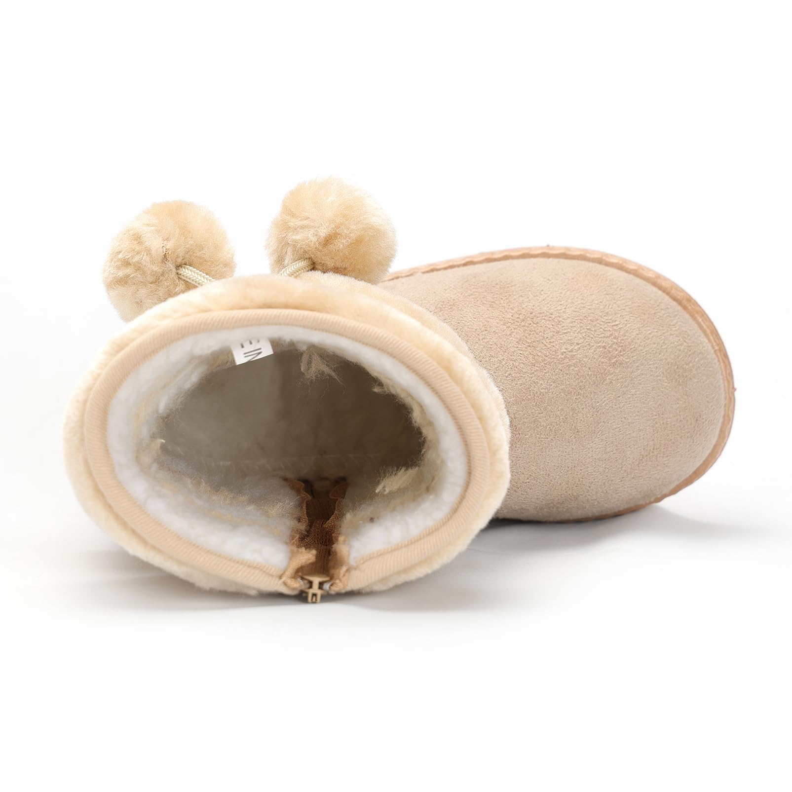 Yeeteepot Bambine e Ragazze Carino Stivali da Neve Calda Foderati Stivaletti Inverno Morbide Piatto Stivali Bambini Pelliccia Antiscivolo Boots