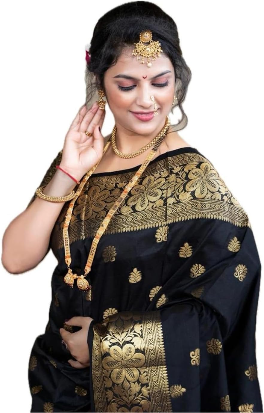 Avantika Fashion Women's Kanjivaram Soft Semi Silk Banarasi Sarees With Blouse Piece.
