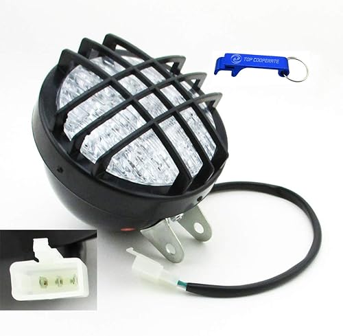 TC-Motor 12 V LED faro delantero para 50cc 70cc 90cc 110cc 125cc 150cc 200cc ATV Quad Go Kart Roketa Sunl Taotao Coolsport Kazuma