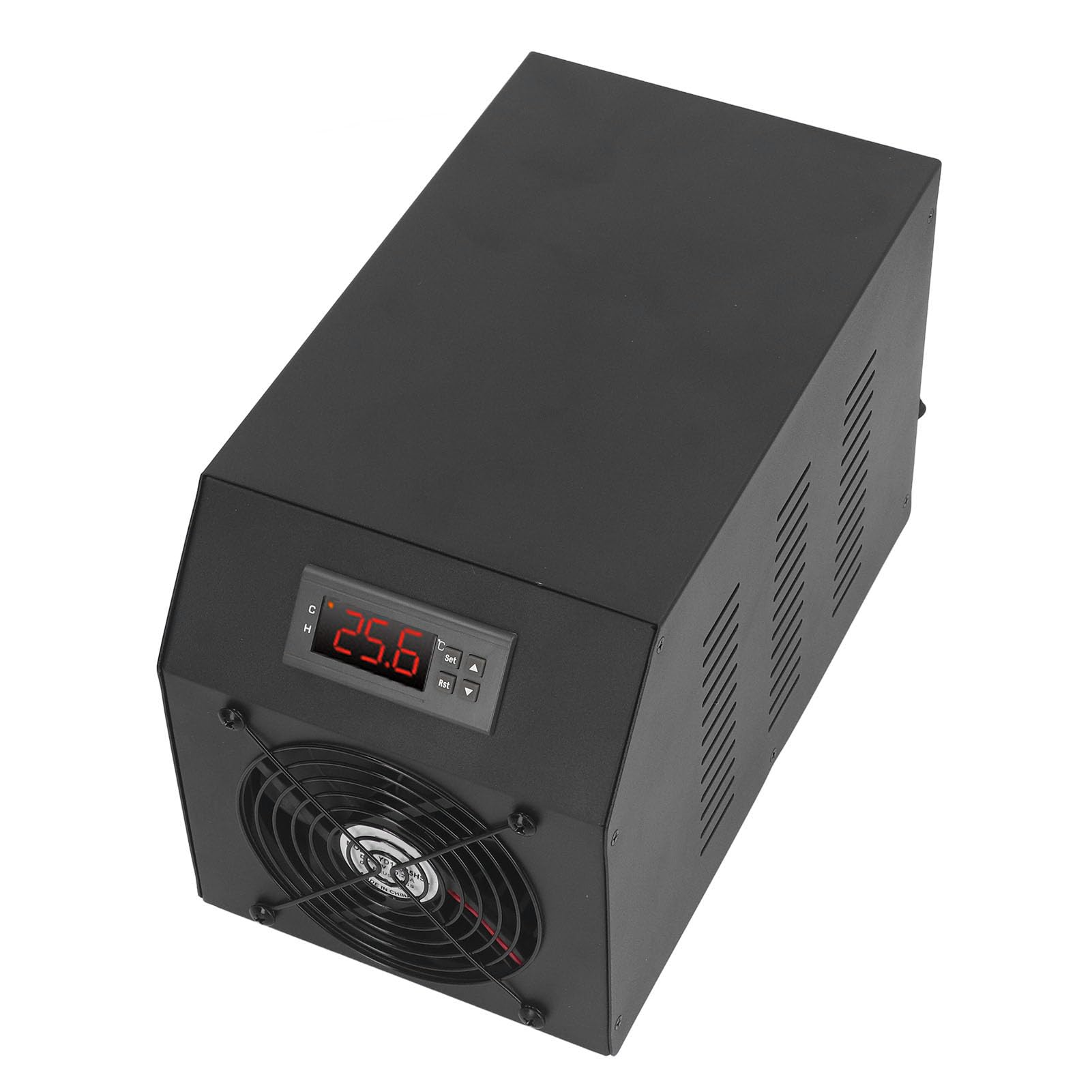 Enfriador de Agua, Enfriador de Acuario con Ventilador Silencioso de 60L 1/4HP para Pecera (Enchufe Europeo 220V)