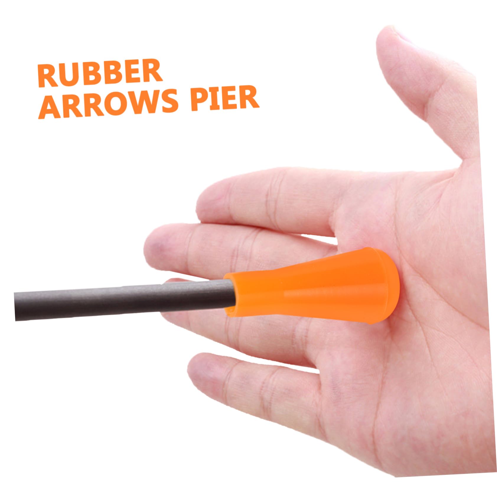 TOYANDONA Puntas De De Goma para Arquería Accesorios De Arquería Puntas De Repuesto Prácticas Y para Flechas 10 Piezas X 4