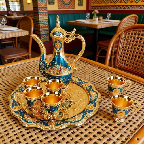 Ensemble de cafetière orientale coffret cadeau mariage rétro - 3