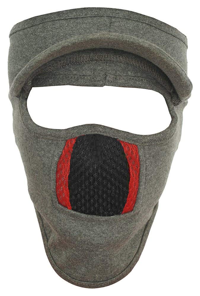 Gajraj Unisex Cotton Bike Riding & Cycling Anti Pollution Dust Sun Protecion Full Face Cover Mask with Air Filter Mesh and Visor (Coal Grey) (B08K994FH1) Amazon Price History, Amazon Price Tracker