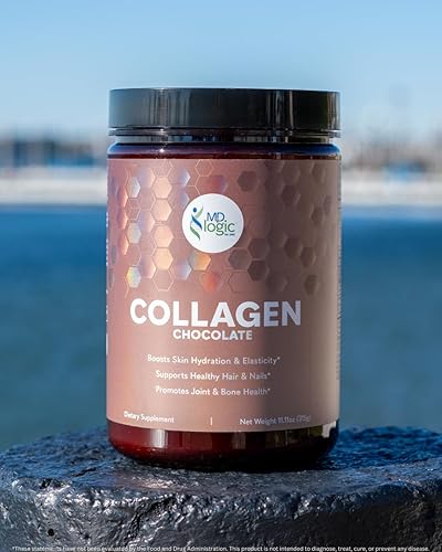 Miniatura 4 de MD Logic Health Colágeno de chocolate con vitamina A, C, zinc, biotina y ácido hialurónico para una piel saludable, cabello, uñas, articulaciones,
