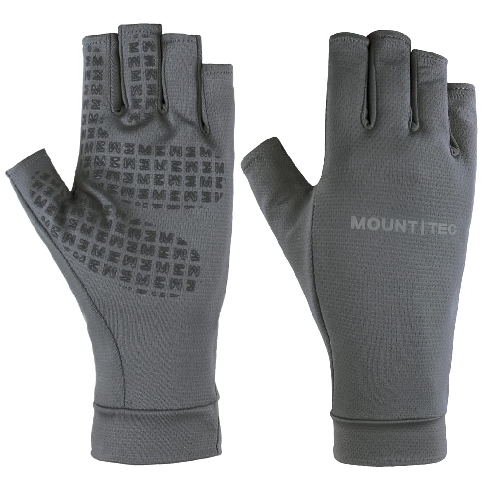 MOUNT TEC Unisex UV Protective Fingerless Gloves UPF 50+ Summer Sun Glove for Outdoor Fishing Cycling Hiking Driving Kayaking