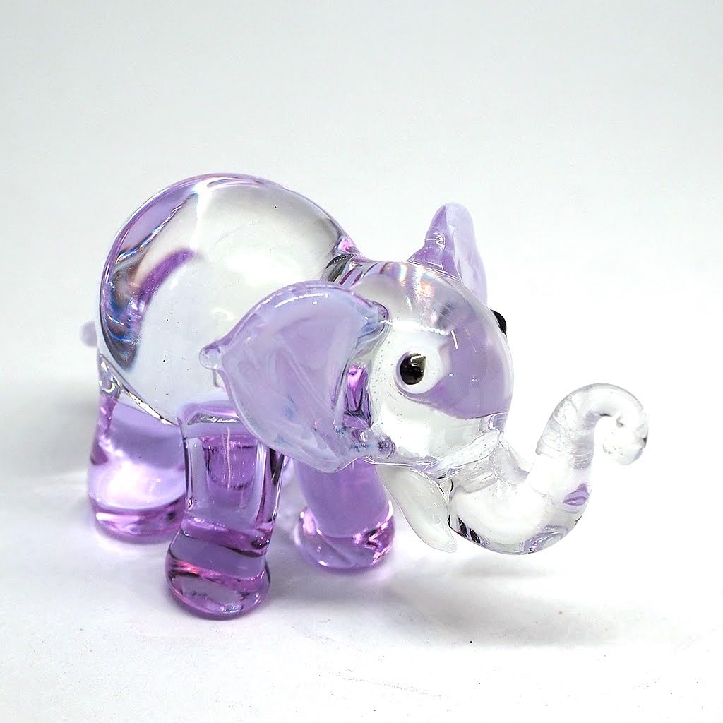 Amazon.com: ZOOCRAFT Hand-Blown Glass Elephant Figurine, Artisan