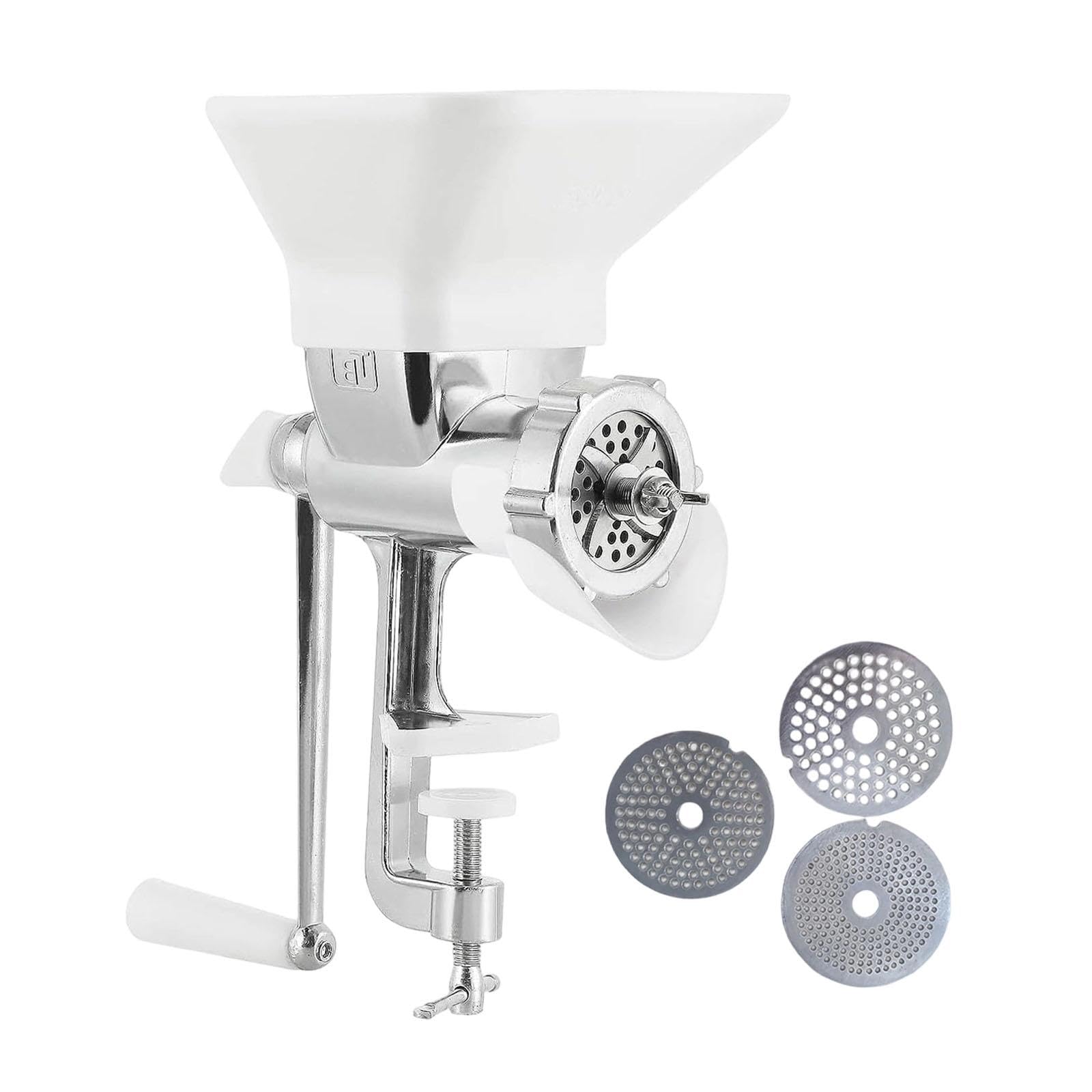 Manuelle Pelletpresse für Tierfutter und Angelköder, Kurbelgriff, ergonomisch, mit 1,5 mm, 2,5 mm und 3 mm Form für Hunde und Papageien