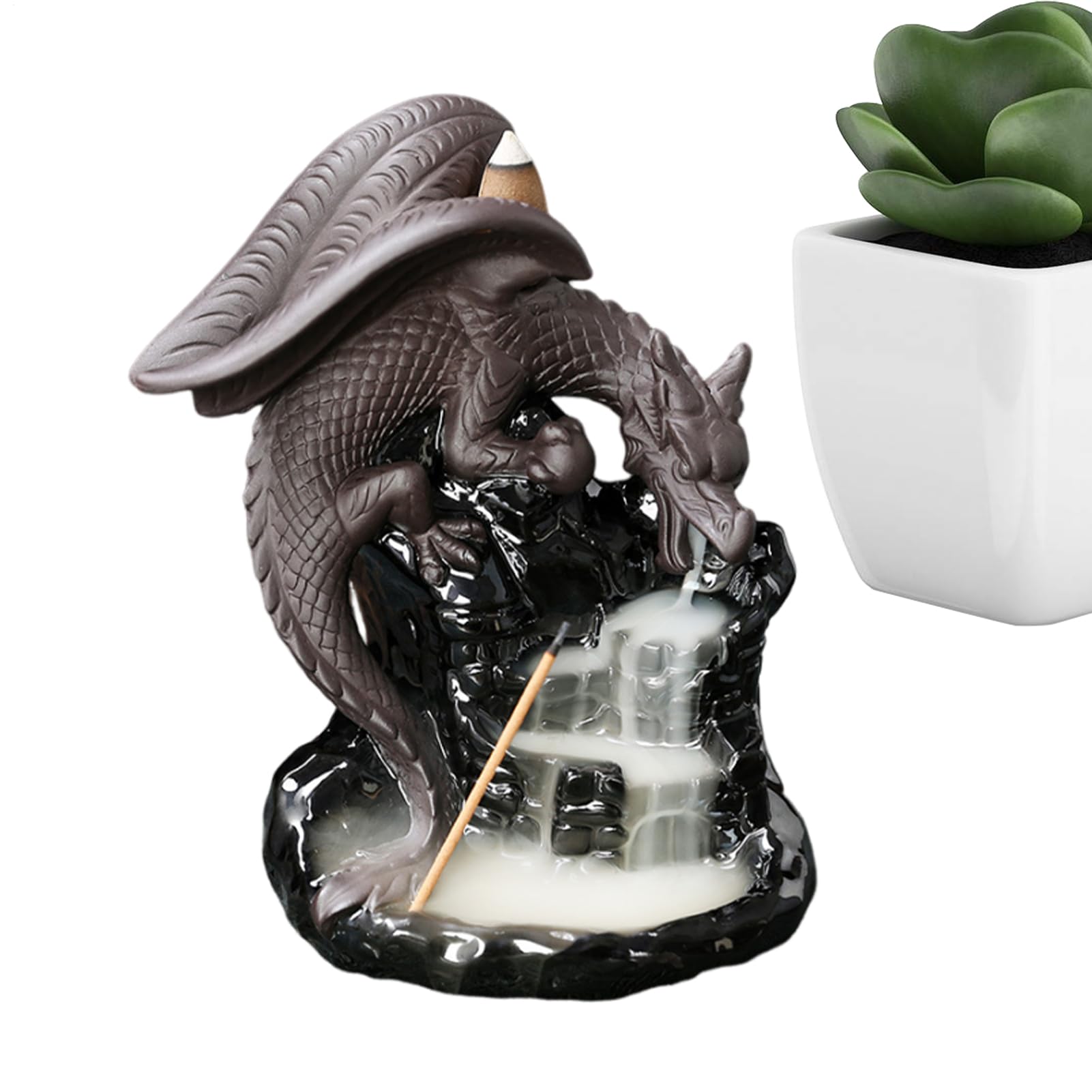 Cascade de fumée dragon pour aromathérapie et méditation salon