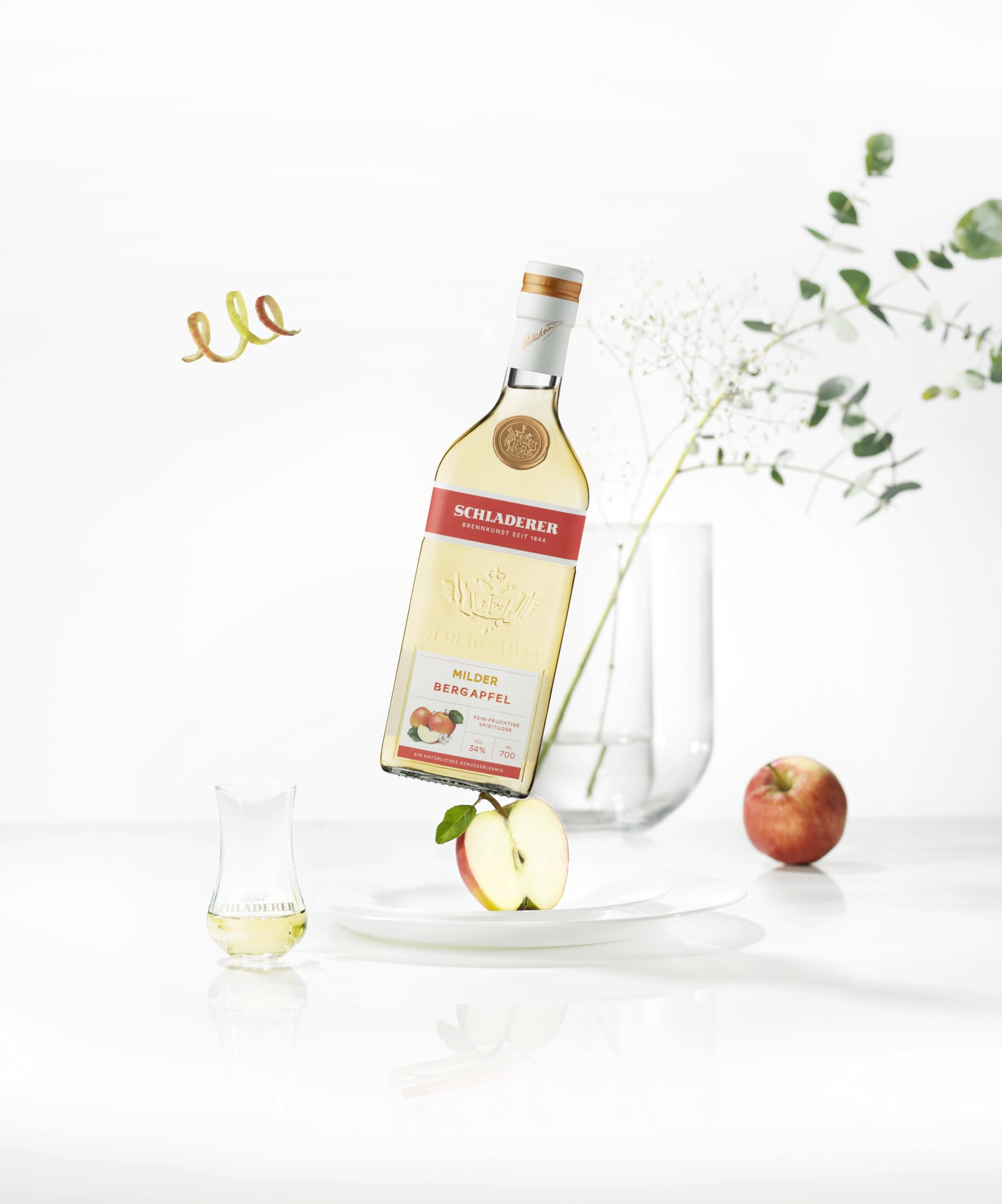 Digestif Set - Die Feinen Milden von Schladerer - Tasting-Set mit Goldaprikose, Bergapfel & Williamsbirne - Spirituose (3 x 700 ml)