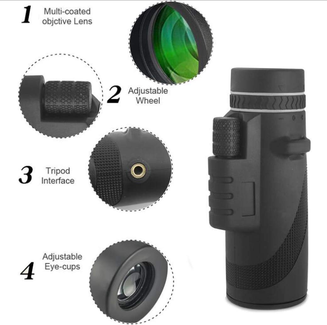 Amazon.com : 40X60 Monocular High-Performance, True Magnification