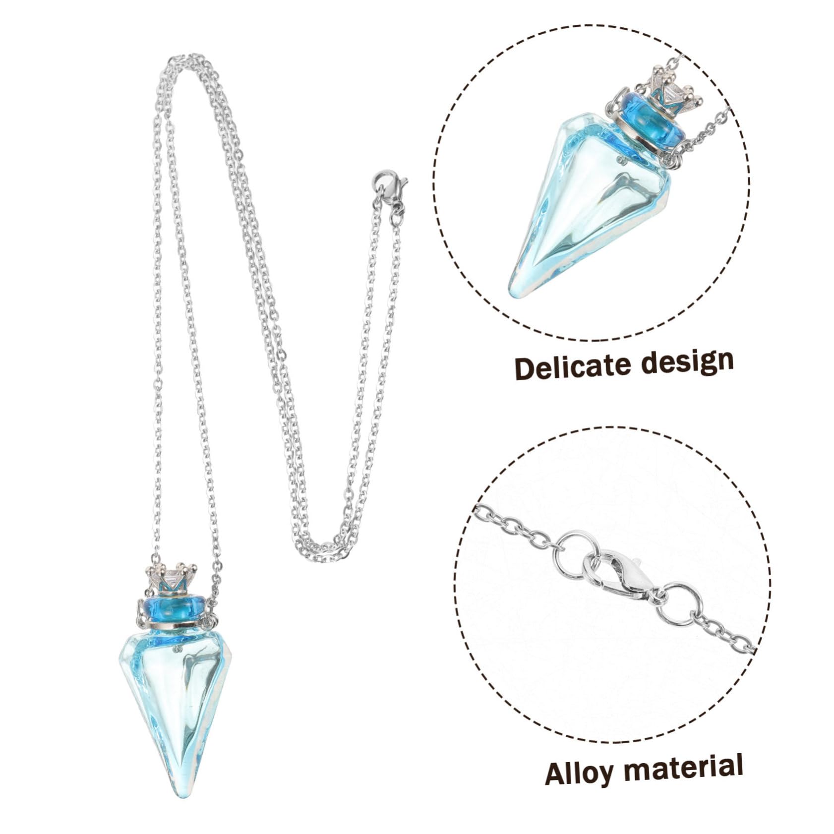 4pezzi Collana Diffusore Design Elegante e Multifunzionale Per Essenziale e Profumo Adatta Ogni Occasione