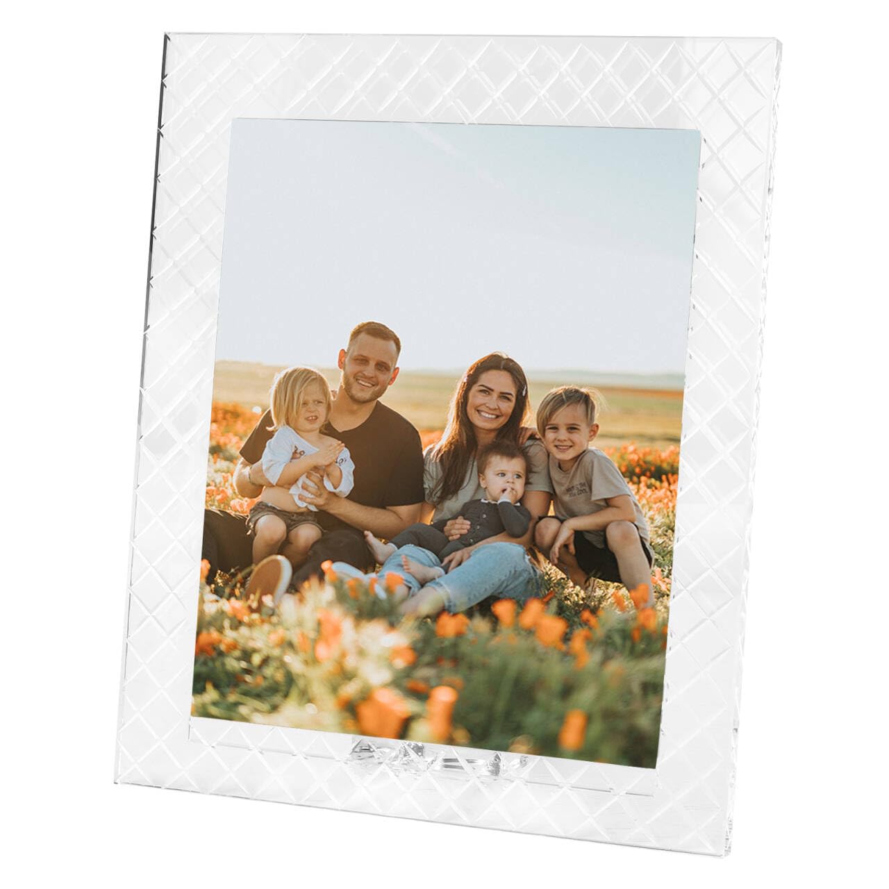 Cadre photo élégant en cristal, affichage en verre de qualité supérieure pour des souvenirs précieux, cadre photo fabriqué à la main avec diamant, parfait pour la maison et la décoration de cadeau