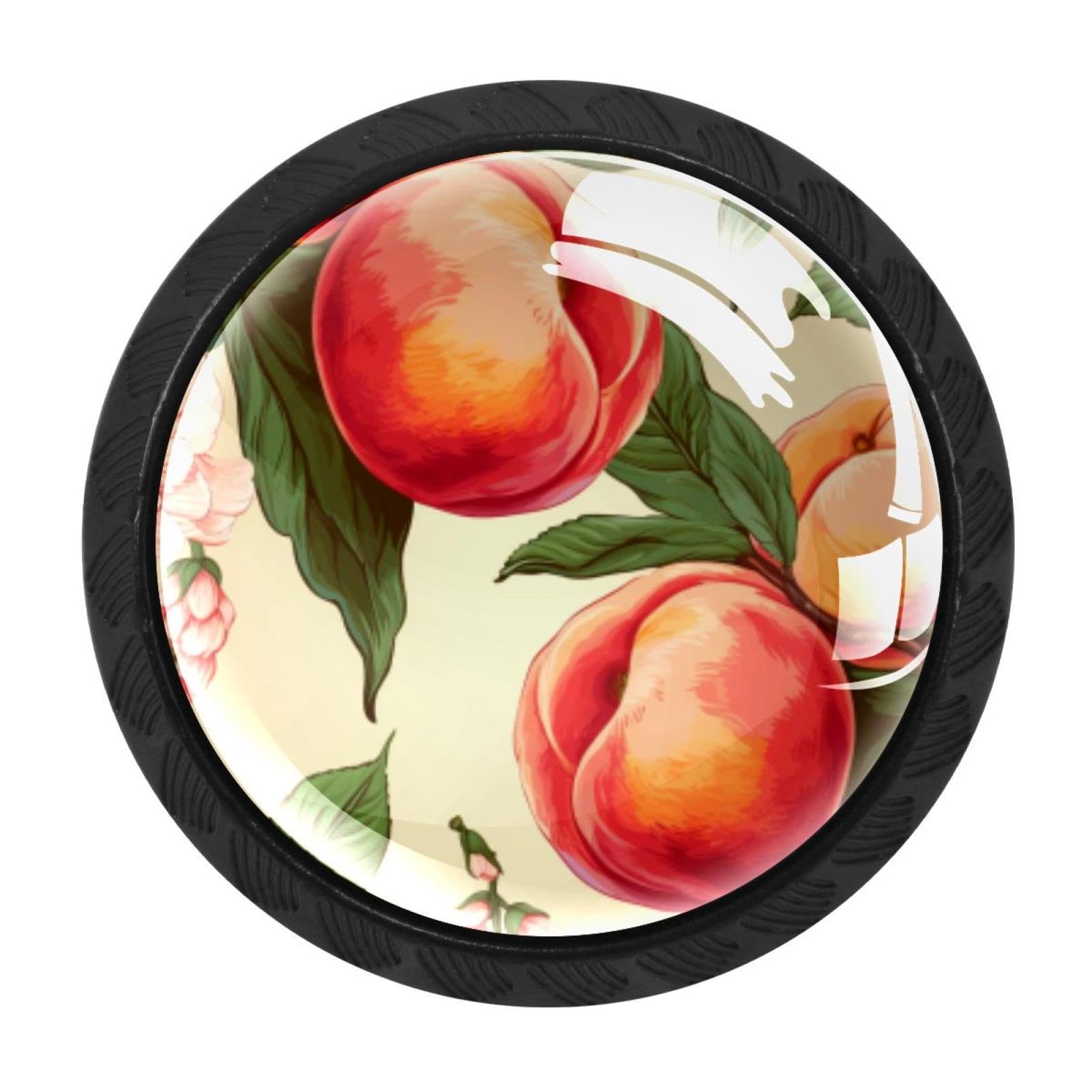 CHENZZZZ 4 Pack Peach Kitchen Cabinet Knobs Drawer Knobs Door Dresser Handles for Personalized Gifts Great for Any Occasion
