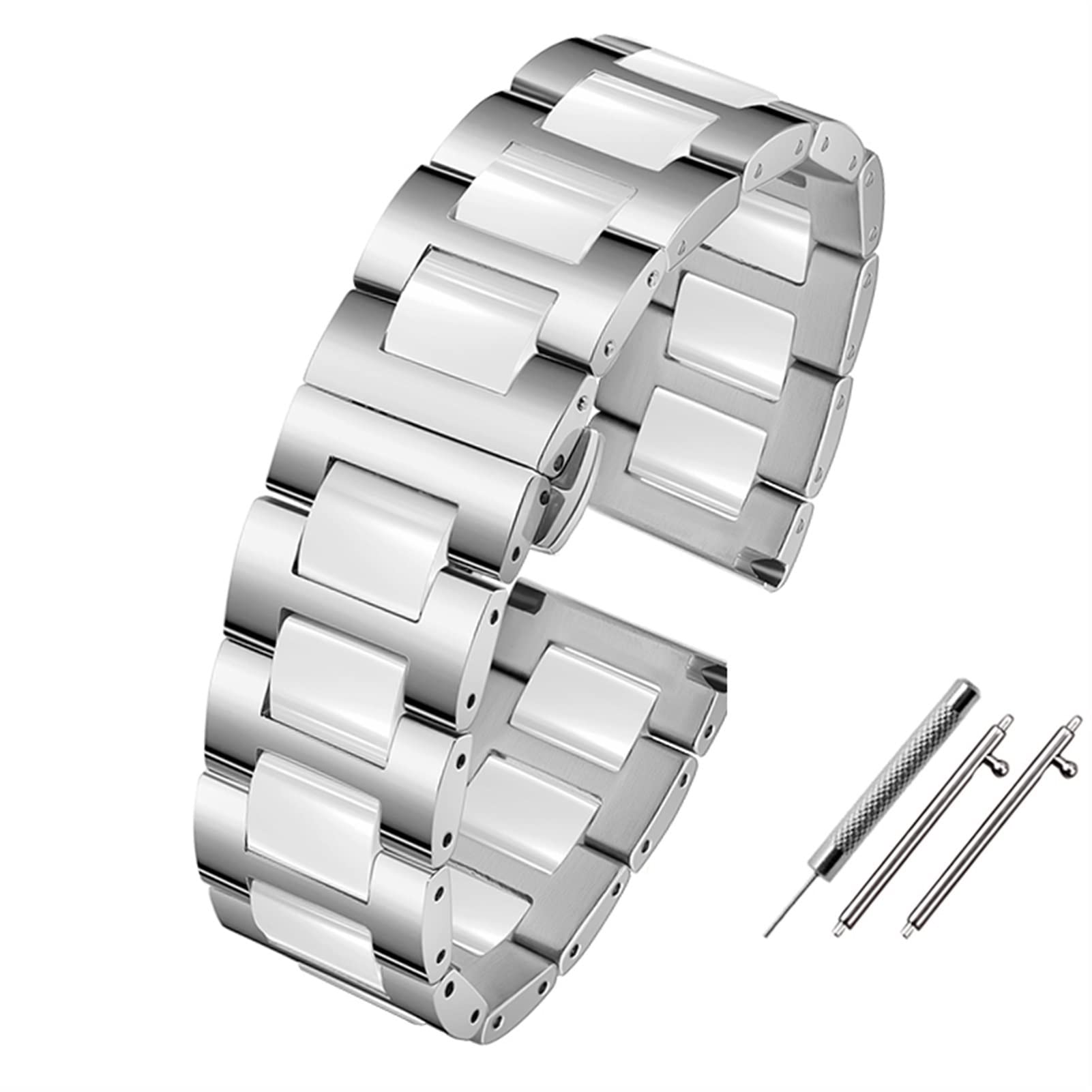 Bracelet de montre intelligent 20 mm 22 mm en céramique pour Samsung Gear S2 S3 S4 Bracelet de rechange pour Huawei Watch 2 Pro GT2 Magic Band, 22mm, Agate