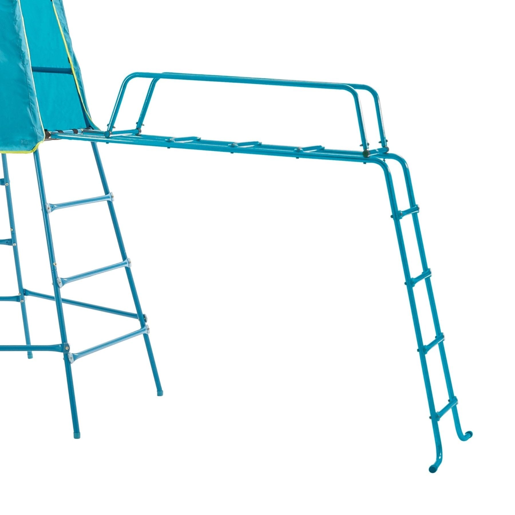 TP Toys Aire de Jeux Métal Explorer – Pont de Singe, Hublot, Kit d’Ancrage – Évolutive Dès 18 Mois – Pour Jardin – Structure Robuste et Galvanisée – 201 cm Hauteur
