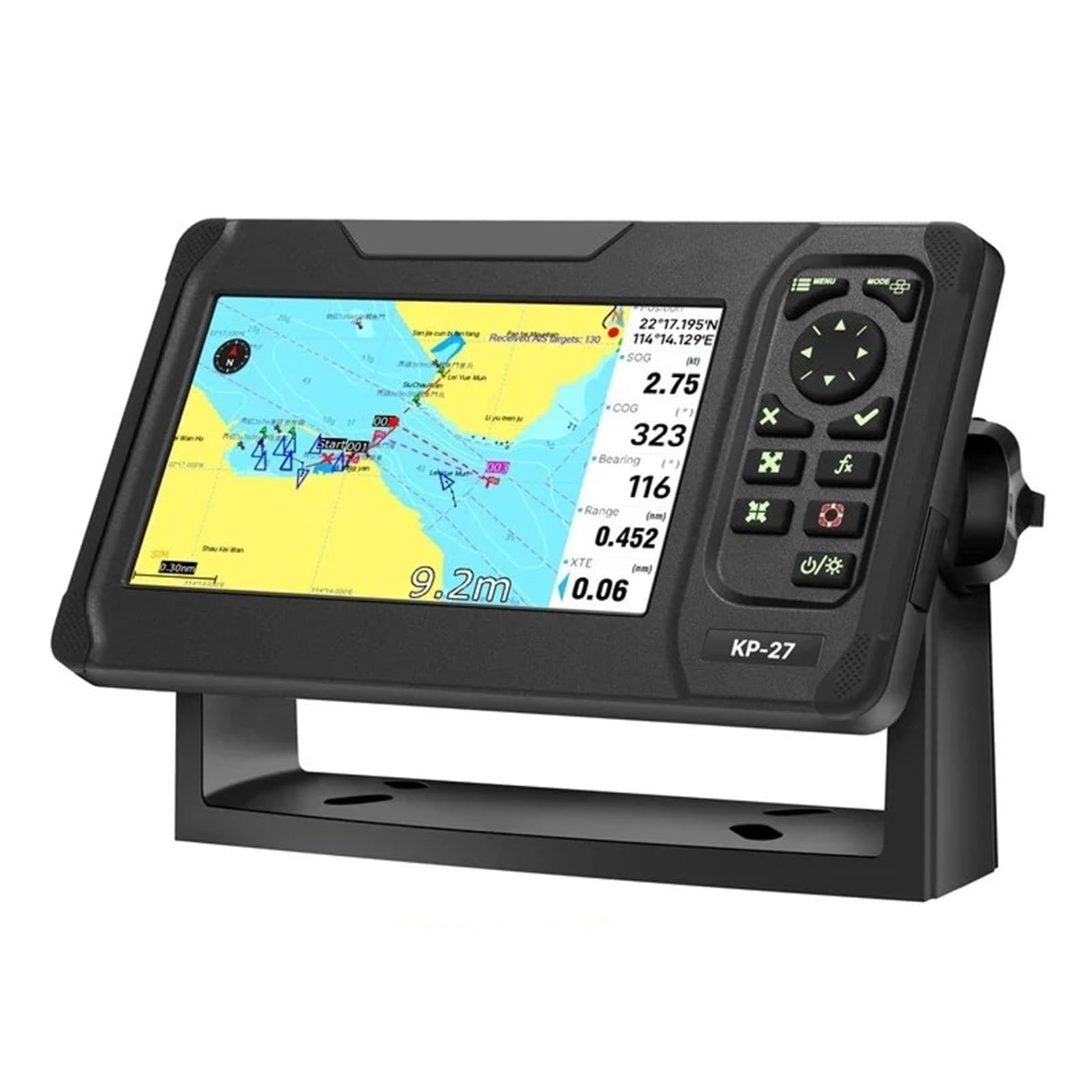 Traceur De Cartes GPS Marin 7 Pouces SBAS Navigateur Localisateur Fonction D'affichage Navire Bateau Navigation PréCise