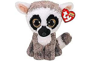 TY UK Ltd 2005084 Linus Lemur - Boo Med Plush Animal, Multicolor,...