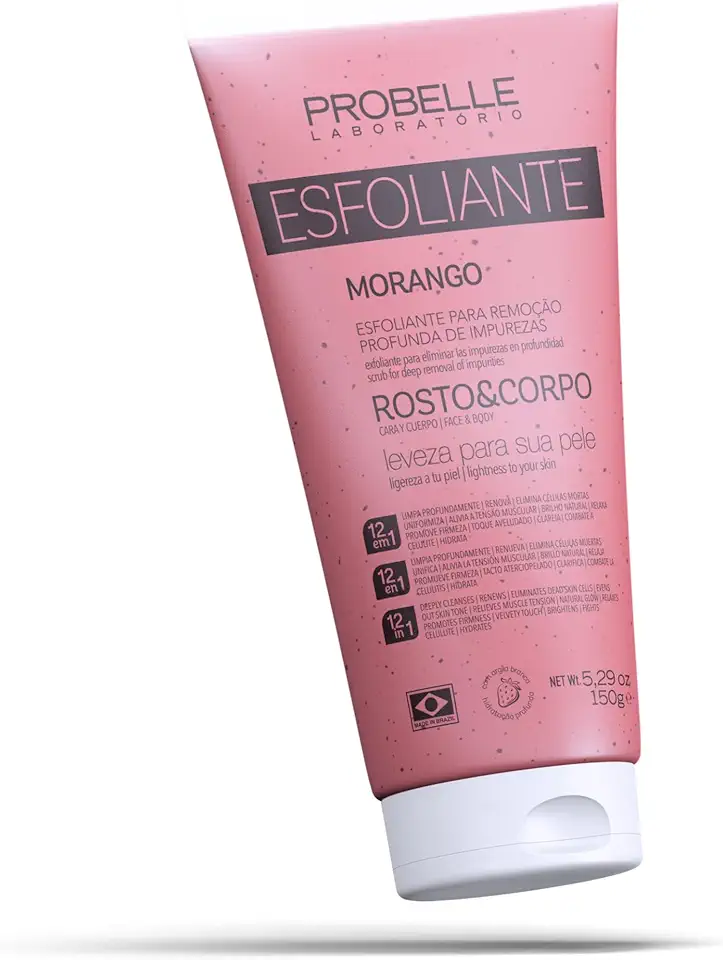 Esfoliante Rosto e Corpo Morango 150g