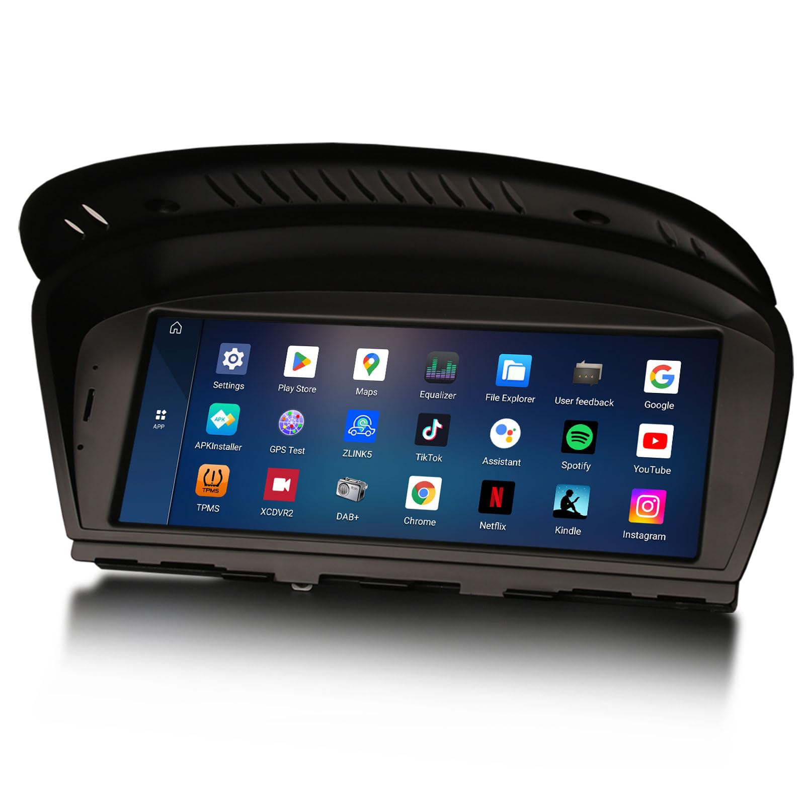 Erisin Qualcomm 8-Núcleo 8GB+128GB 8,8" Android 14 Radio Coche Pantalla Bluetooth para BMW Serie 3/5/6 E90 E91 E92 E93 E60 E61 E63 E64 CCC Navegador GPS CarPlay Android Auto DSP WiFi 4G Dab+ Canbus
