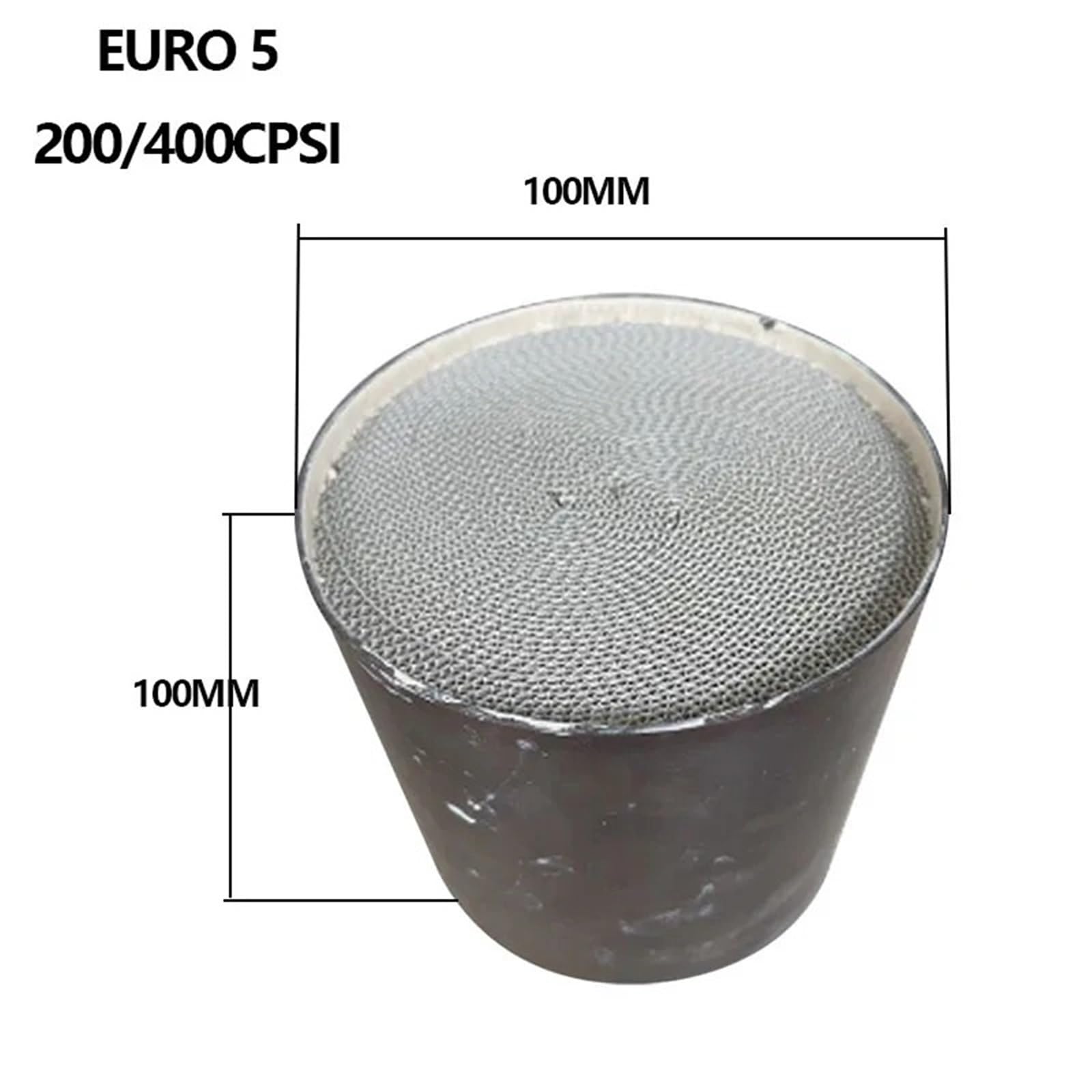 katalizator samochodowy katalizator akcesoria 3 SZTUKI 100 * 100MM Katalizator EURO 5 400 CPSI Uniwersalny metalowy katalizator o strukturze plastra miodu