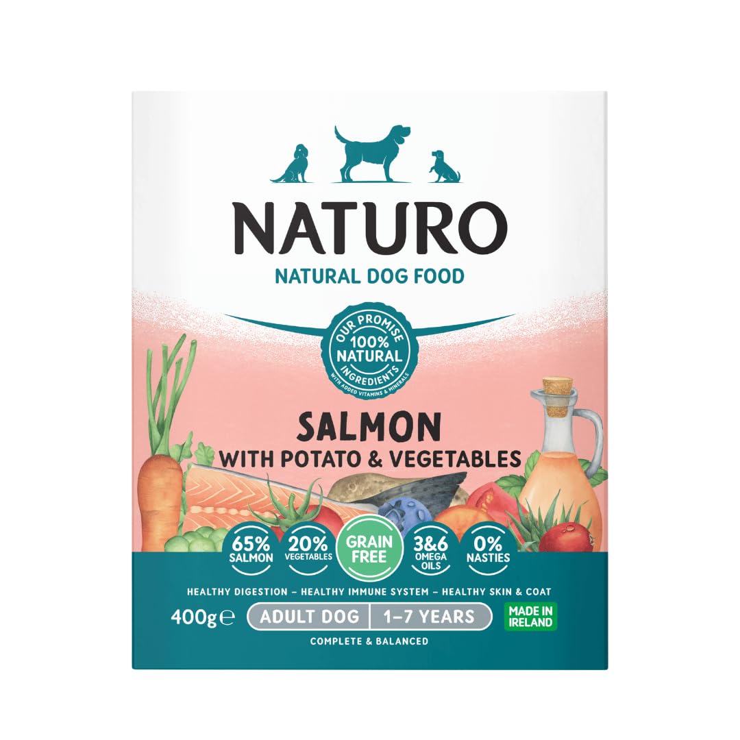 Adult Dog Salmon with Potato and Vegetables Grain Free Dog Food x 7