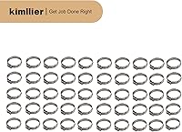 Vista 6 de kimllier 50 abrazaderas de cincha de 1 pulgada, accesorios de acero inoxidable, anillos de crimpado, abrazaderas para conexiones de montaje