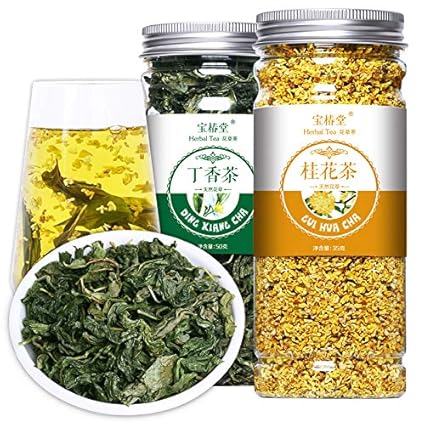 Amazon Com 批发花草茶丁香桂花茶瓶装 丁香叶干桂花组合茶罐装 Everything Else