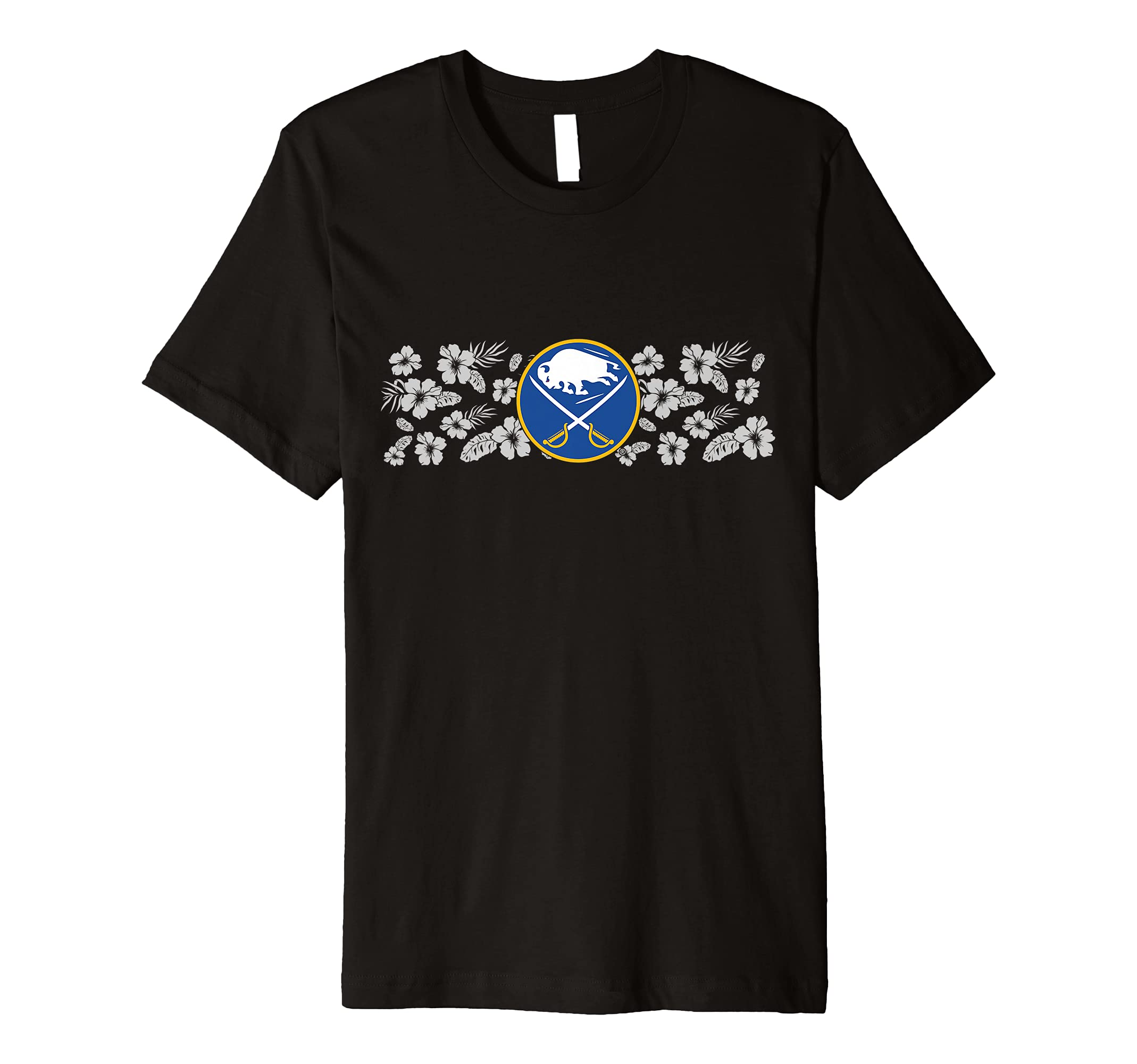 CalhounNHL Buffalo Sabres Hibiscus Beach Premium T-Shirt