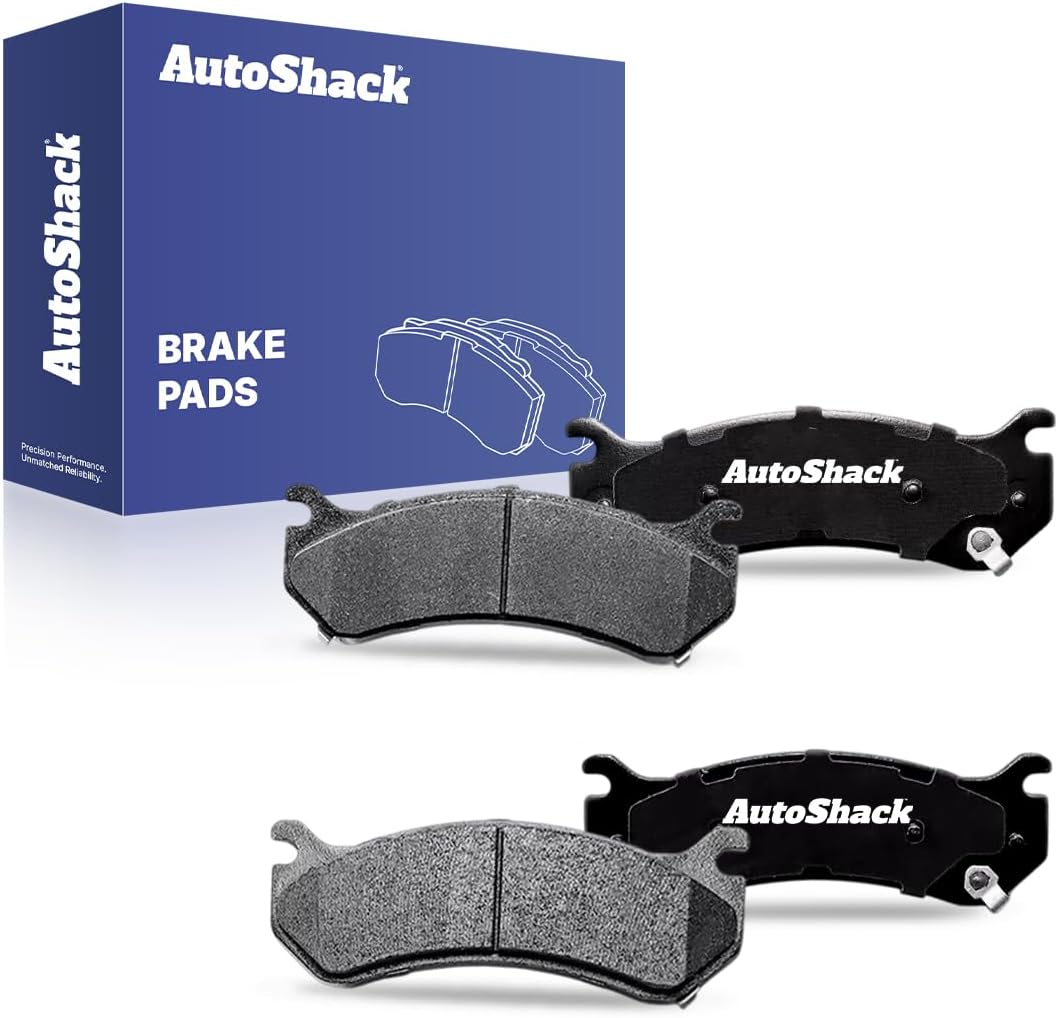 AutoShack Front or Rear Ceramic Brake Pad Set Replacement for 2001-2010 Chevrolet Silverado 2500 HD 2007 Chevrolet Silverado 1500 Classic 2001-2010 GMC Sierra 2500 HD 2003-2009 Hummer H2 4-PC