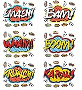 AIMIKE Superhero Stickers, Large Superhero Theme Party Decoration for Kids Boys,Graffiti Stickers...